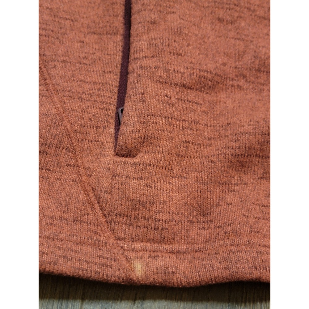Under Armour‎ Mens Vest Large LG Full Zip Sleeveless Jacket Maroon Fleece Top - Picture 6 of 7